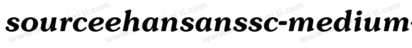 sourceehansanssc-medium字体转换