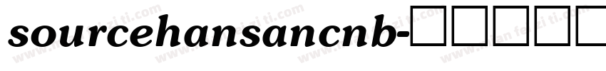 sourcehansancnb字体转换