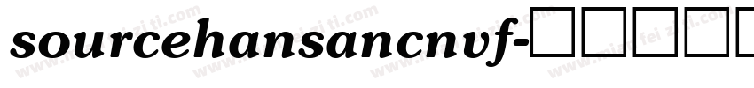 sourcehansancnvf字体转换
