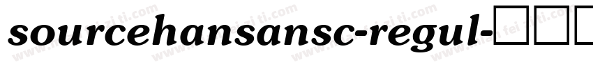 sourcehansansc-regul字体转换