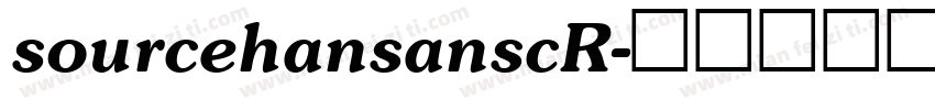 sourcehansanscR字体转换