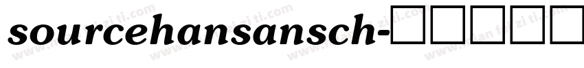 sourcehansansch字体转换