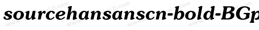 sourcehansanscn-bold-BGpc-EUC-h-I字体转换