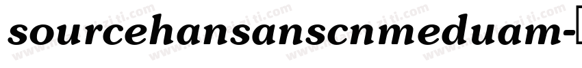 sourcehansanscnmeduam字体转换