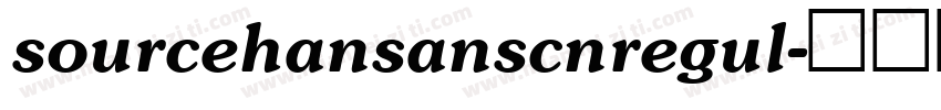 sourcehansanscnregul字体转换