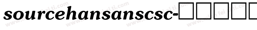 sourcehansanscsc字体转换