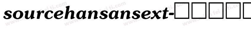 sourcehansansext字体转换