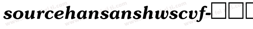 sourcehansanshwscvf字体转换