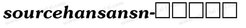 sourcehansansn字体转换