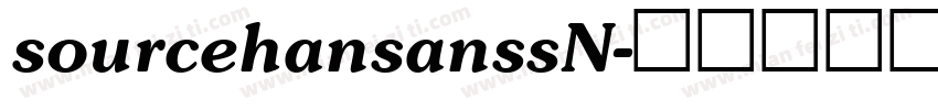 sourcehansanssN字体转换