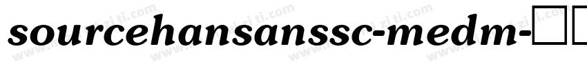 sourcehansanssc-medm字体转换