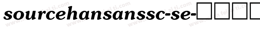 sourcehansanssc-se字体转换