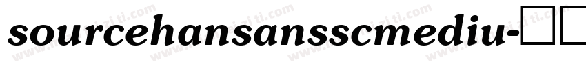 sourcehansansscmediu字体转换