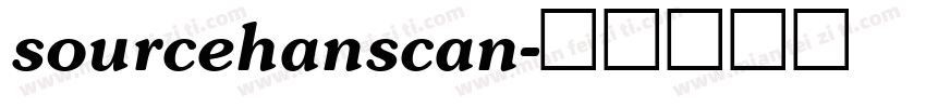 sourcehanscan字体转换