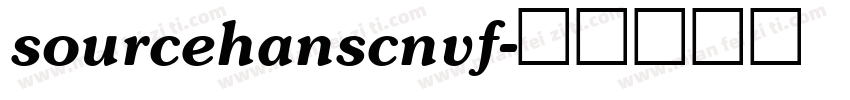 sourcehanscnvf字体转换