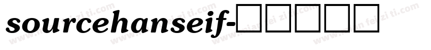 sourcehanseif字体转换