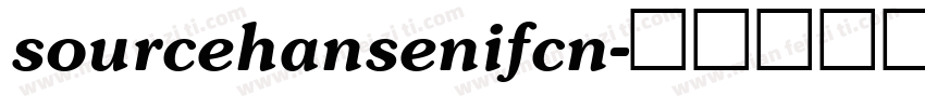 sourcehansenifcn字体转换