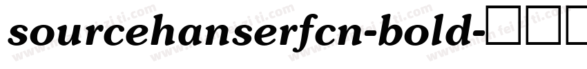sourcehanserfcn-bold字体转换