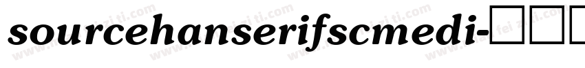 sourcehanserifscmedi字体转换