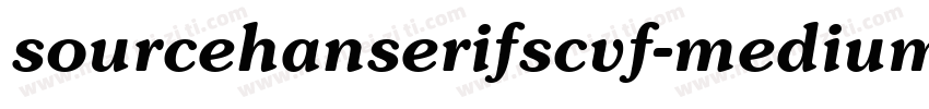 sourcehanserifscvf-medium字体转换