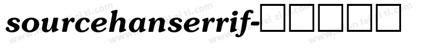sourcehanserrif字体转换