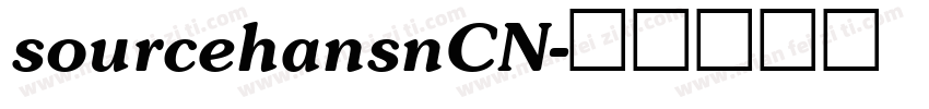 sourcehansnCN字体转换