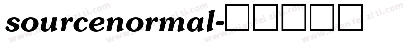 sourcenormal字体转换