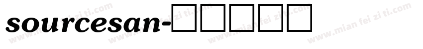 sourcesan字体转换