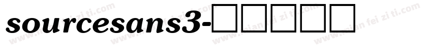 sourcesans3字体转换