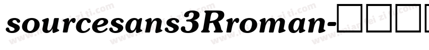 sourcesans3Rroman字体转换