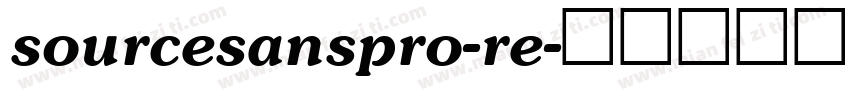 sourcesanspro-re字体转换
