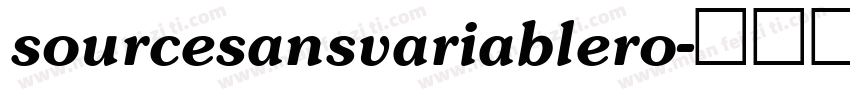 sourcesansvariablero字体转换