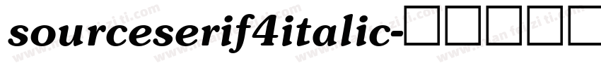 sourceserif4italic字体转换