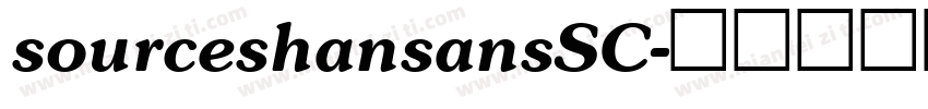 sourceshansansSC字体转换