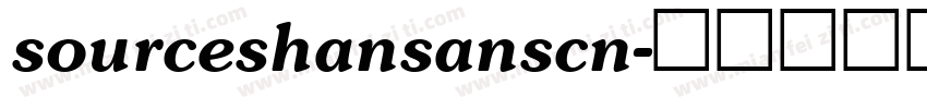 sourceshansanscn字体转换