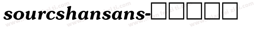 sourcshansans字体转换