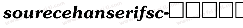 sourecehanserifsc字体转换