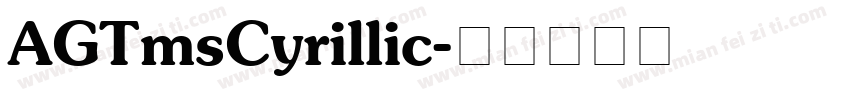 AGTmsCyrillic字体转换