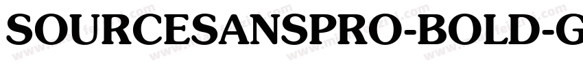 SOURCESANSPRO-BOLD-G字体转换