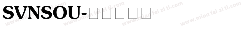 SVNSOU字体转换