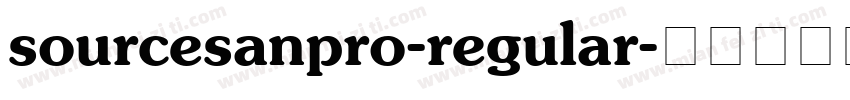 sourcesanpro-regular字体转换