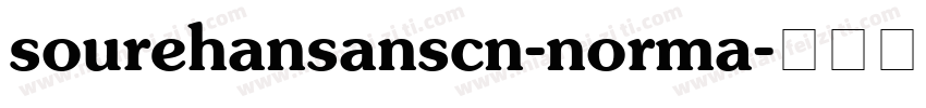 sourehansanscn-norma字体转换