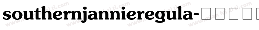 southernjannieregula字体转换