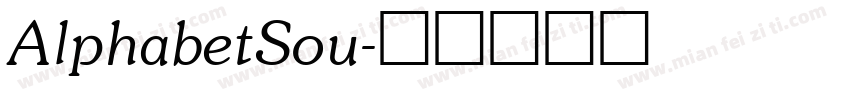 AlphabetSou字体转换