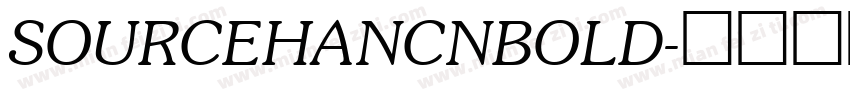 SOURCEHANCNBOLD字体转换