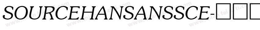 SOURCEHANSANSSCE字体转换