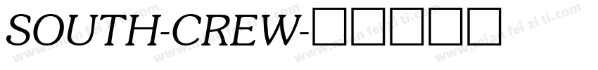 SOUTH-CREW字体转换