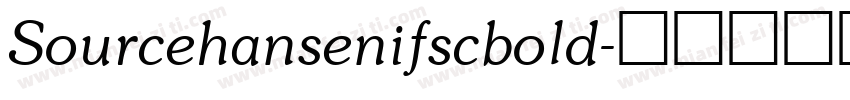 Sourcehansenifscbold字体转换