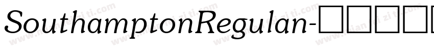 SouthamptonRegulan字体转换