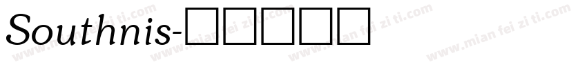 Southnis字体转换